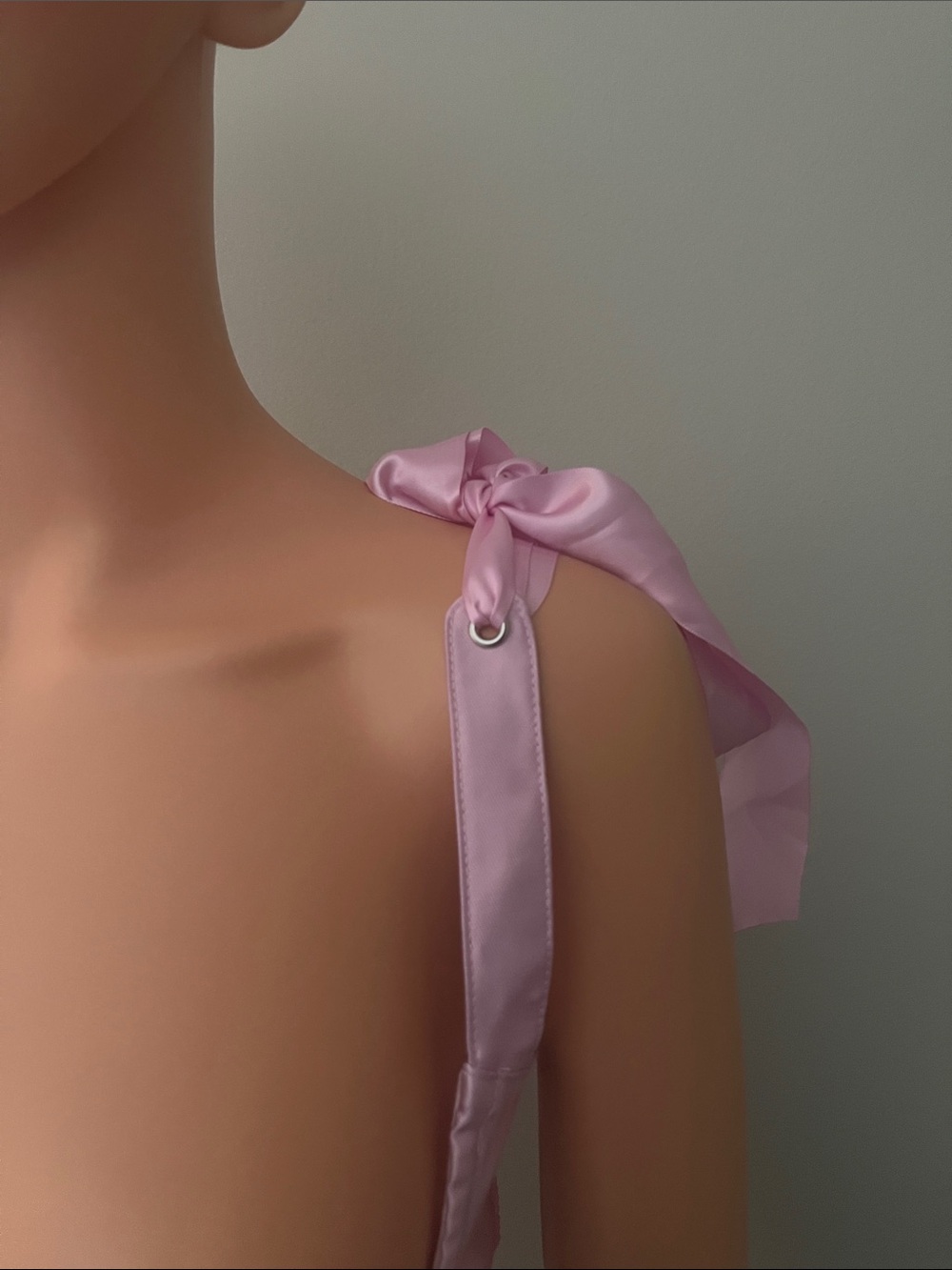 ‼️NWT‼️Dolls Kill X Sugar Thrillz Pink Satin Lace-Up Corset Top Medium - Picture 7 of 8